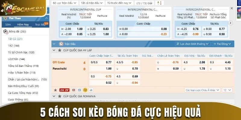 5 cách soi kèo bóng đá cực hiệu quả
