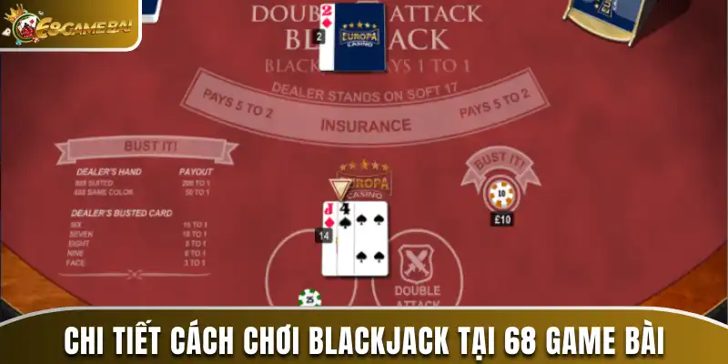 Cách Chơi Blackjack Dễ Hiểu Cho Thành Viên 68 Game Bài 1 Chi tiết cách chơi Blackjack tại 68 game bài